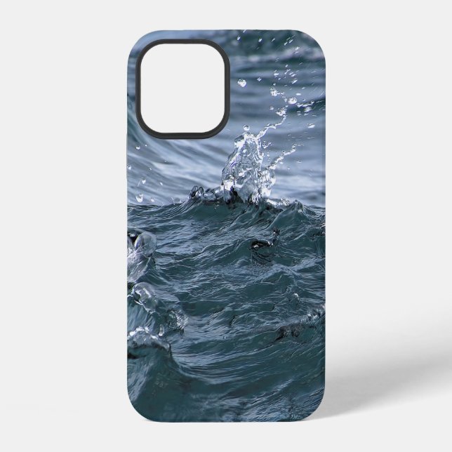 Coque iPhone Éclaboussure d'eau de lac (Verso)