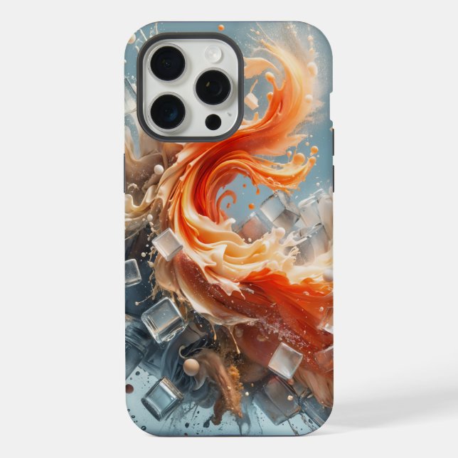Coque iPhone Éclaboussure Tropicale (Verso)