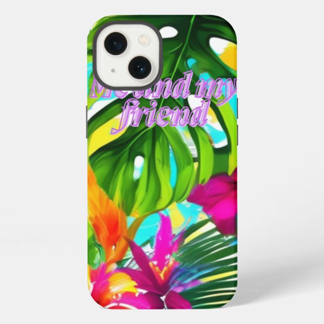 Coque iPhone Éclat de Fleur (Verso)