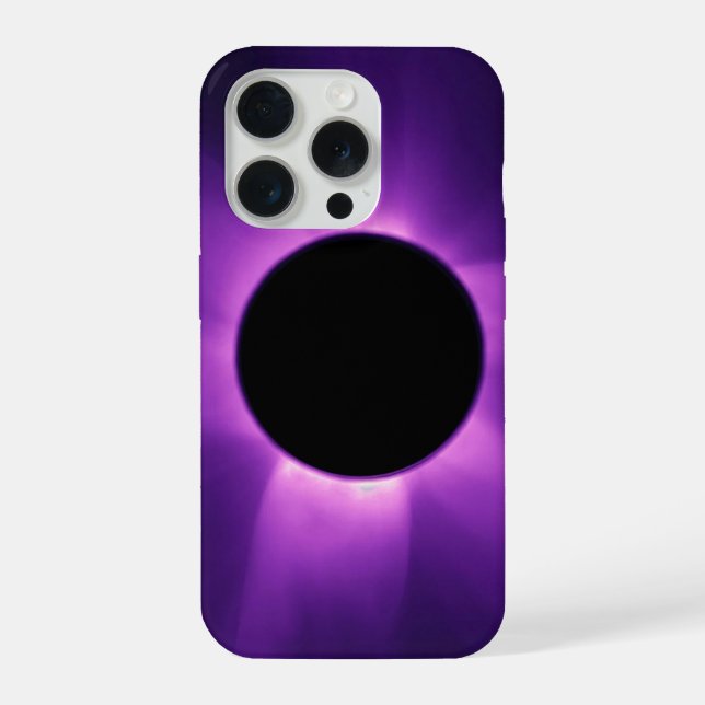 Coque iPhone Éclipse solaire artificielle depuis l'espace (Verso)
