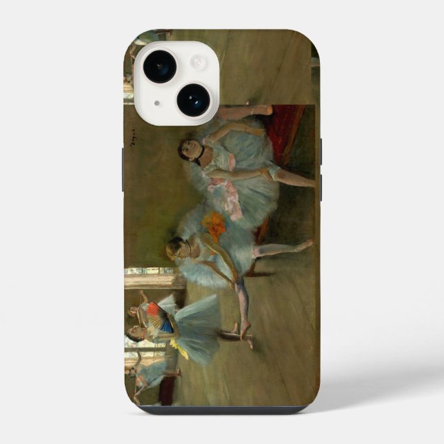 COQUE iPhone ÉCOLE DE DANSE / DANSEUSE DE BALLET EN BLEU (Verso)