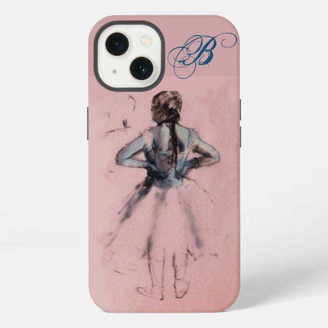 COQUE iPhone ÉCOLE DE DANSE / DANSEUSE DE BALLET MONOGRAMME  (Verso)