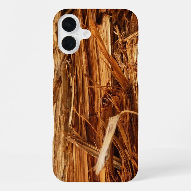 Coque iPhone Écorce de bois texturée de cèdre (Verso)