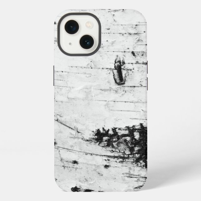Coque iPhone écorce de bouleau (Verso)