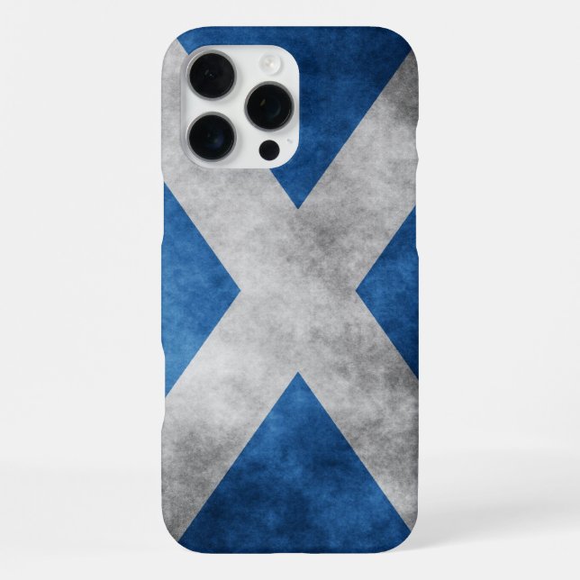 Coque iPhone Écosse Grunge - Croix de Saint-André (Verso)