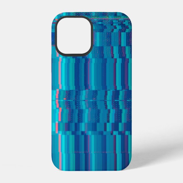 Coque iPhone Écran de test abstrait (Verso)