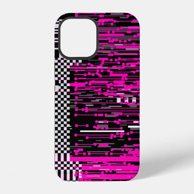 Coque iPhone Écran VHS rétro défectueux avec scintillements et  (Verso)
