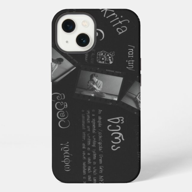 Coque iPhone Écriture de la photo (Verso)