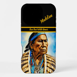 Coque iPhone 16 Pro Max Écriture tribale : motifs artistiques