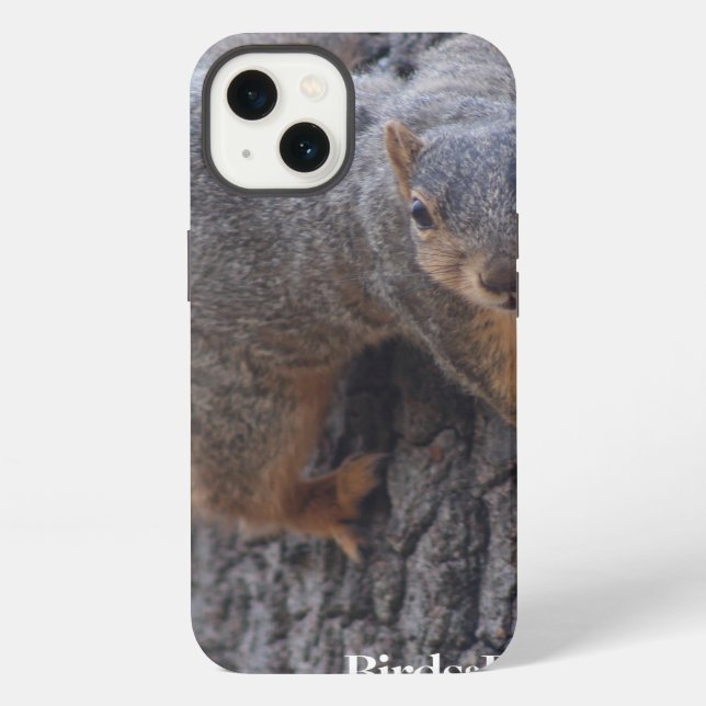 Coque iPhone Écureuil agrippé (Verso)