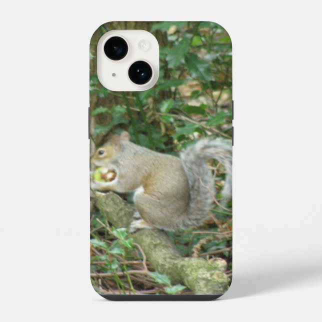 Coque iPhone Écureuil avec maïs (Verso)