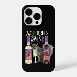 Coque Pour iPhone 14 Plus Écureuil & Vin - Amusant Écureuil et Vin D