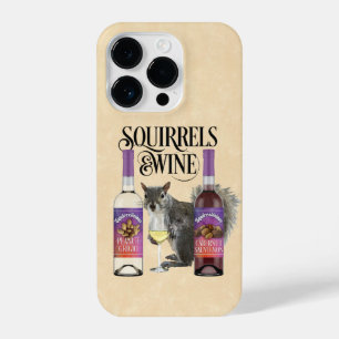 Coque Pour iPhone 14 Plus Écureuil & Vin - Amusant Écureuil et Vin D