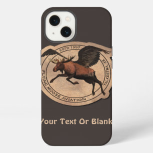 Etui iPhone 13 Ecusson d'aviation Flying Moose