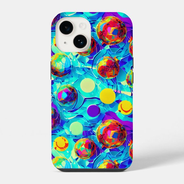 COQUE iPhone EFFET 3D COLORÉ ABSTRAIT (Verso)