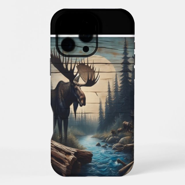 Coque iPhone Élan Au Clair De Lune (Verso)