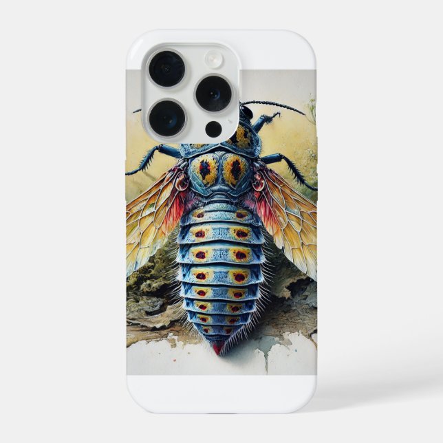 Coque iPhone Elaphropus beetle 240924IREF210 - Watercolor (Verso)