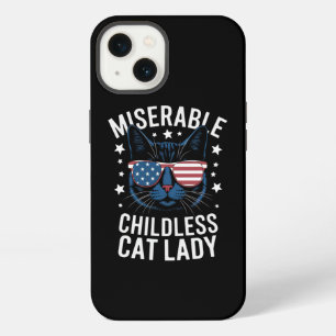 Etui iPhone 13 Élection 2024 Dame Féministe Sans Enfant et Chats