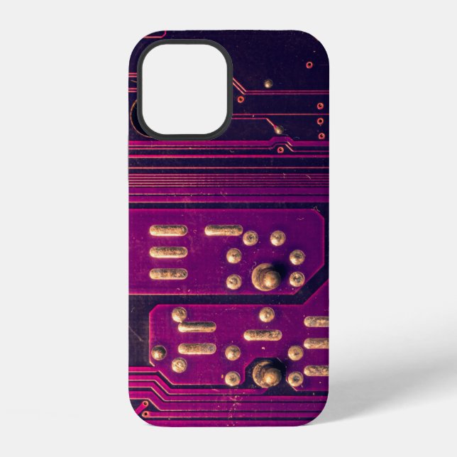 Coque iPhone Electronic circuit board abstract background. comp (Verso)