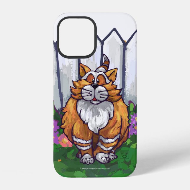 Coque iPhone Électronique Chat Gingembre (Verso)