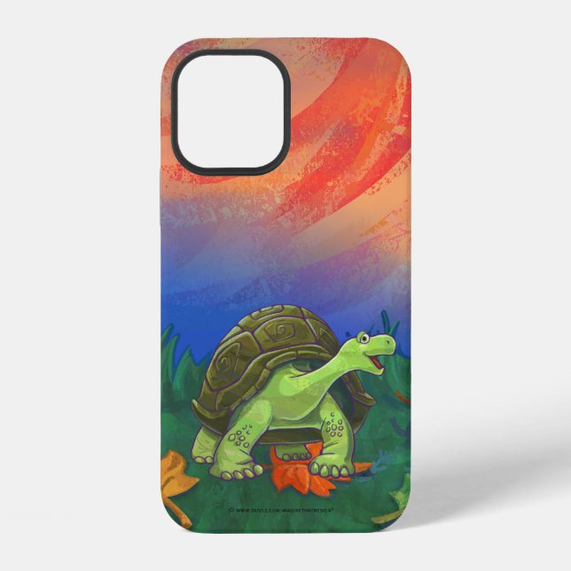 Coque iPhone Électronique de Tortue Mignonne (Verso)