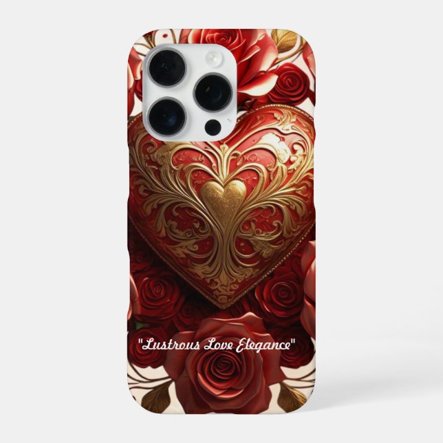 Coque iPhone "Élégance de Rose Radieuse" (Verso)