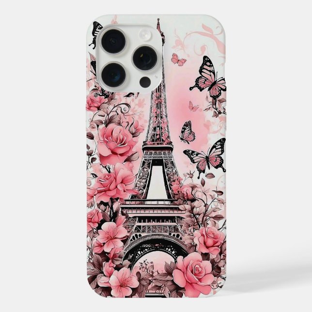 Coque iPhone Élégance Eiffel (Verso)