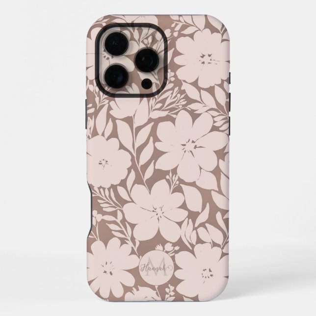 Coque iPhone Élégance Fleur de Moka (Verso)