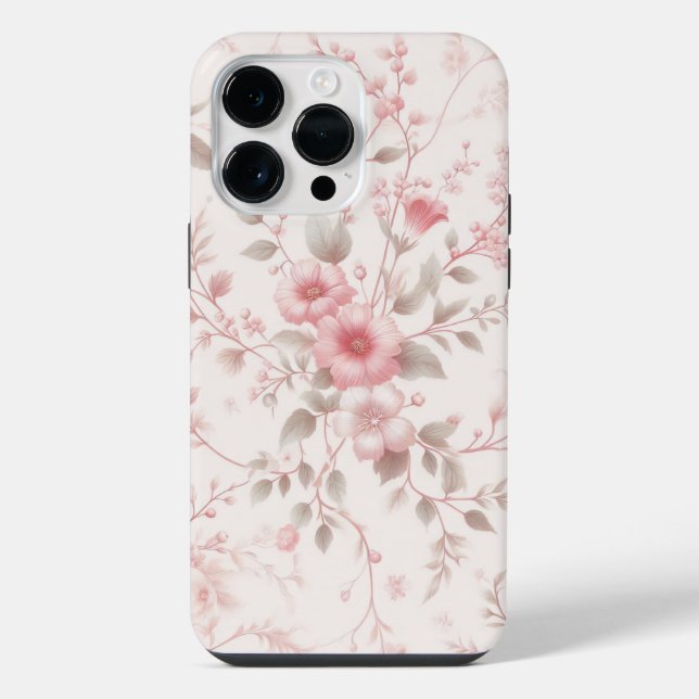 Coque iPhone Élégance Florale (Verso)