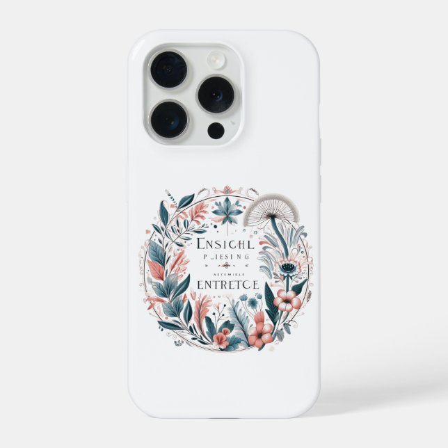 Coque iPhone  Élégance Florale Enchantée   (Verso)