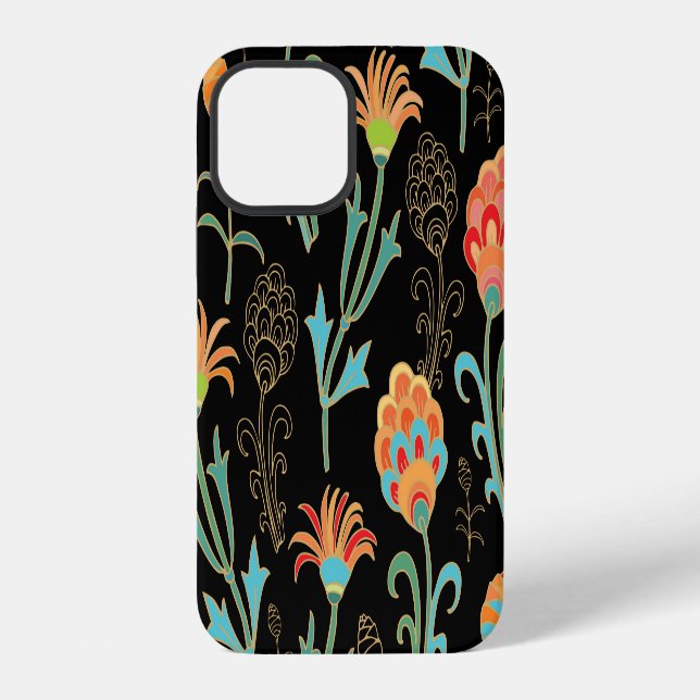 Coque iPhone Élégance florale orientale transparente (Verso)