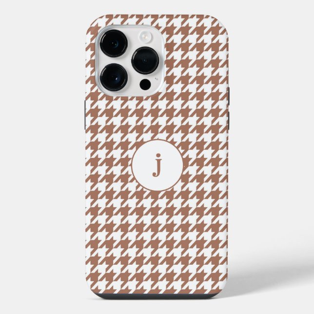 Coque iPhone Élégance Pied-de-Poule  (Verso)
