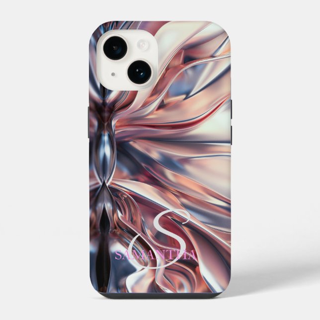 Coque iPhone Élégant Abstrait Froid (Verso)