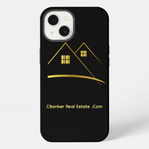 Etui iPhone 13 Élégant Agent Immobilier Affaires Noir&Or