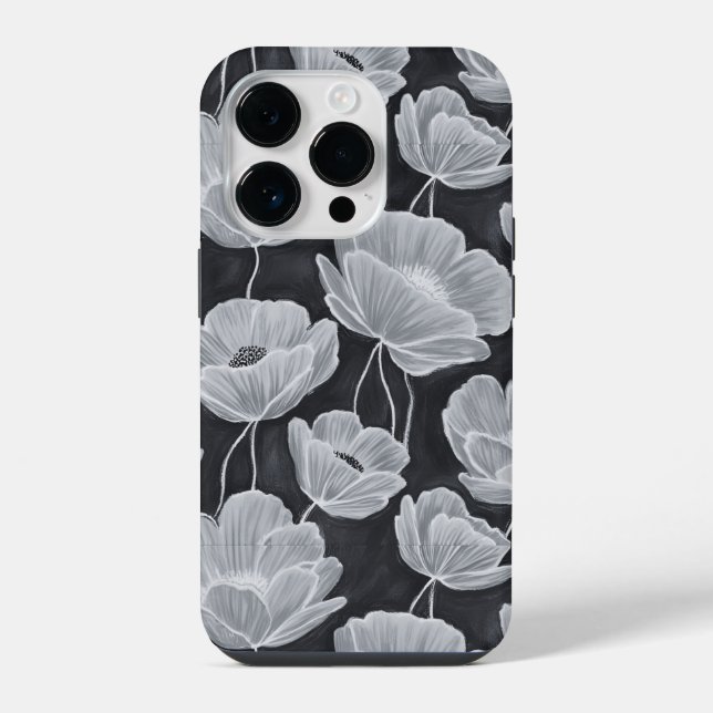 Coque iPhone Elegant and Whimsical Poppies (Verso)