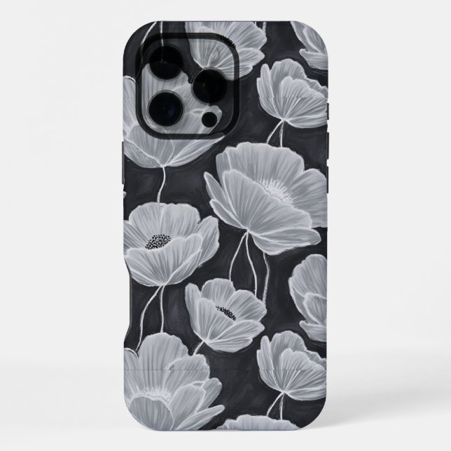 Coque iPhone Elegant and Whimsical Poppies (Verso)