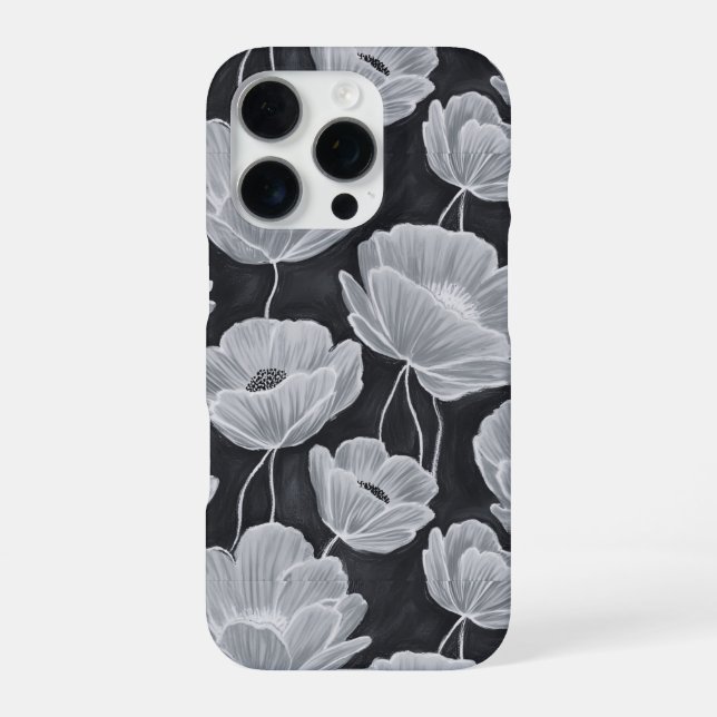 Coque iPhone Elegant and Whimsical Poppies (Verso)