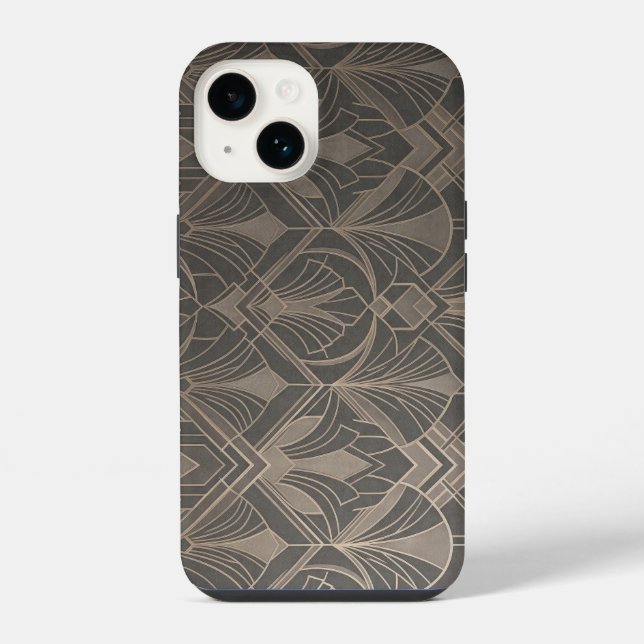 Coque iPhone Elegant Art Deco Geometric Pattern iPhone Case (Verso)