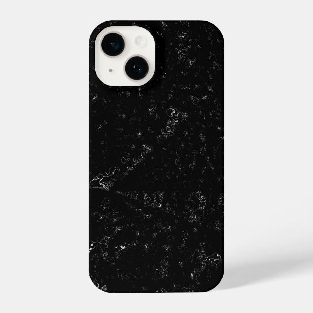 Coque iPhone Elegant Black  Marble  (Verso)