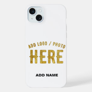 COQUE iPhone 15 PLUS ÉLÉGANT BLANC PERSONNALISABLE MODERNE MARQUE VÉRIF