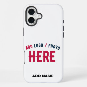 COQUE iPhone 16 PLUS ÉLÉGANT BLANC PERSONNALISABLE MODERNE VERIFIED MAR