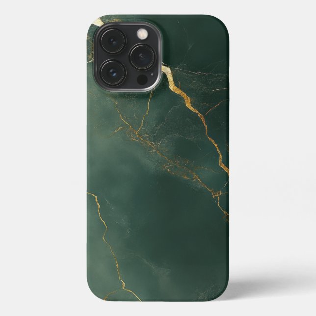 Coque iPhone Elegant blue marble stone Phone Case (Verso)