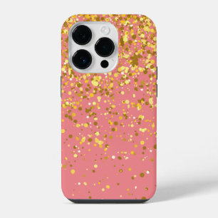 Coque Pour iPhone 14 Plus Elégant Chic Parties scintillant Or rose