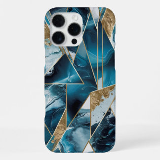 Coque iPhone 16 Pro Max Elegant Copper | Boîtier en or sarcelle opulente f