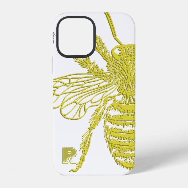Coque iPhone Élégant Coque-coque iphone de l'abeille d'or (Verso)