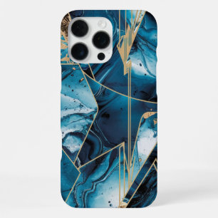 Coque iPhone 16 Pro Max Élégant cuivre Feminine Opulent Turquoise Gold C