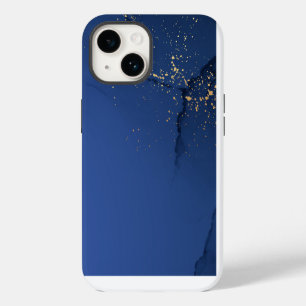 Coque Pour iPhone 14 Élégant cuivre Marbre or Rose fille