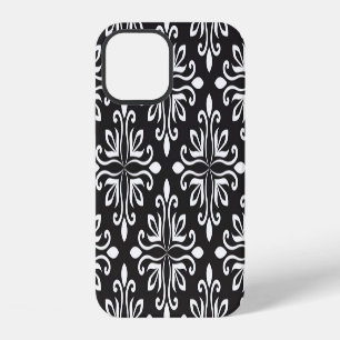 Coque iPhone 12 Élégant Damas : Art déco floral