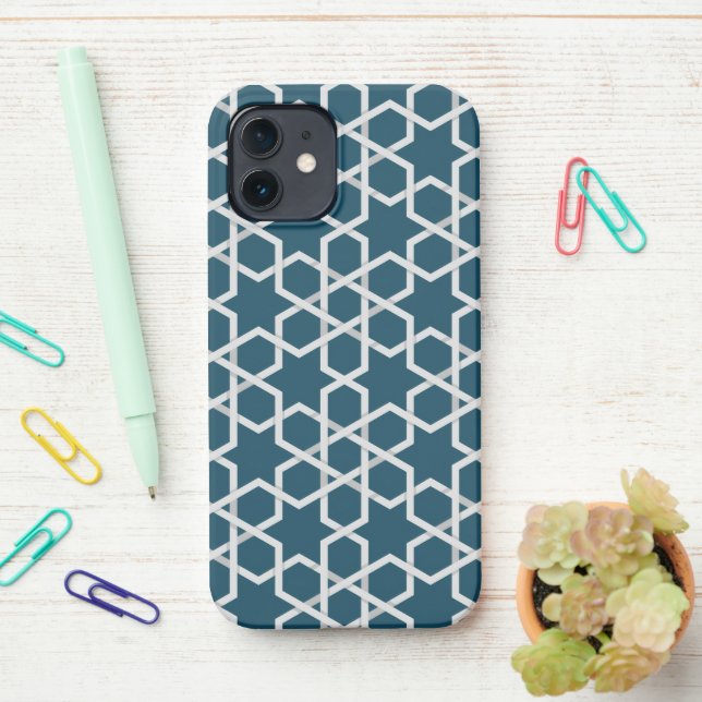 Coque iPhone Élégant et moderne boîtier de téléphone orné (Sur le bureau)