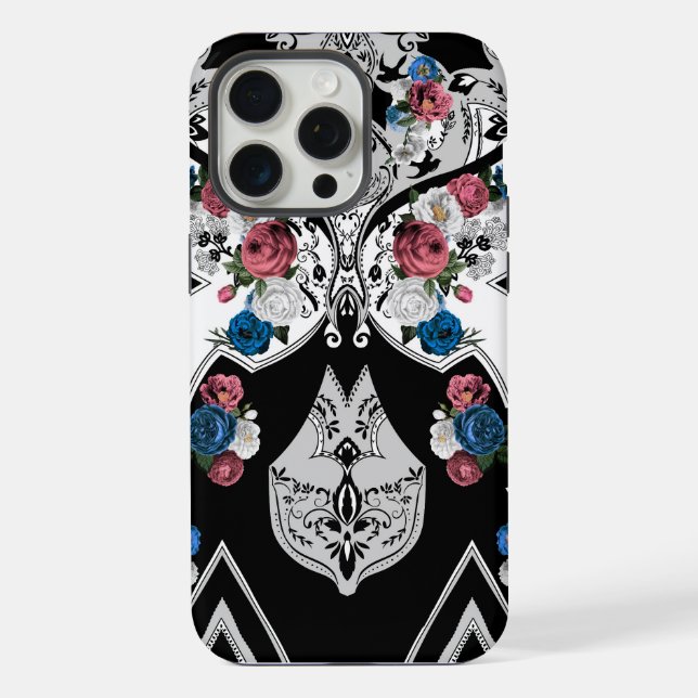 Coque iPhone Élégant floral  (Verso)